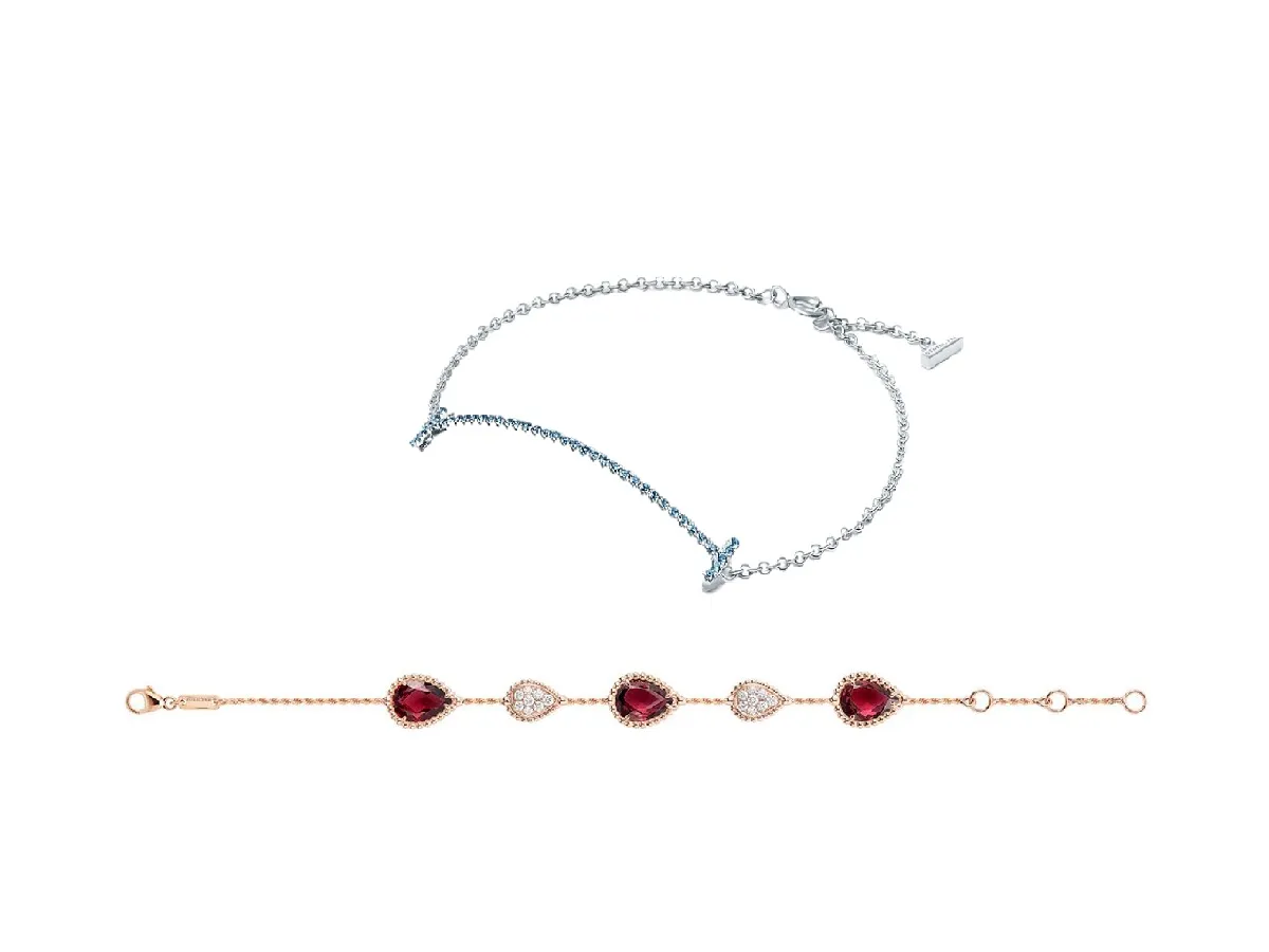 أحدث الأساور المرصعة بالأحجار الكريمة الصلبة