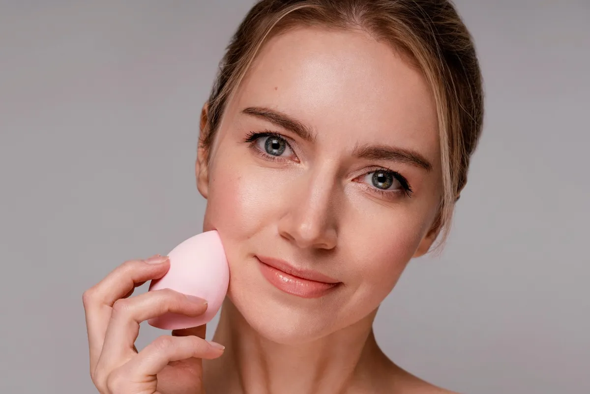 طريقة تطبيق المكياج- الصورة من Freepik 