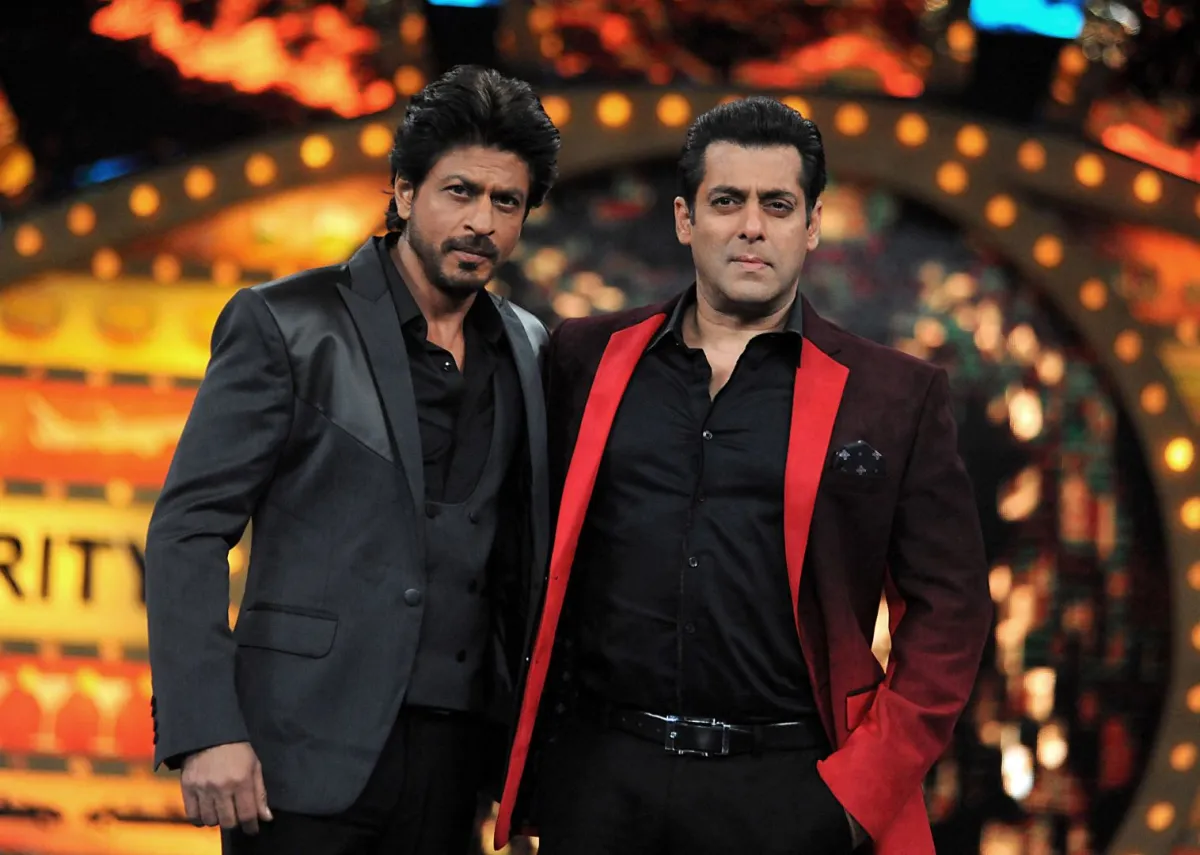 سلمان خان وشاروخان (Shah Rukh Khan and Salman Khan) -مصدر الصورة: Sujit JAISWAL / AFP