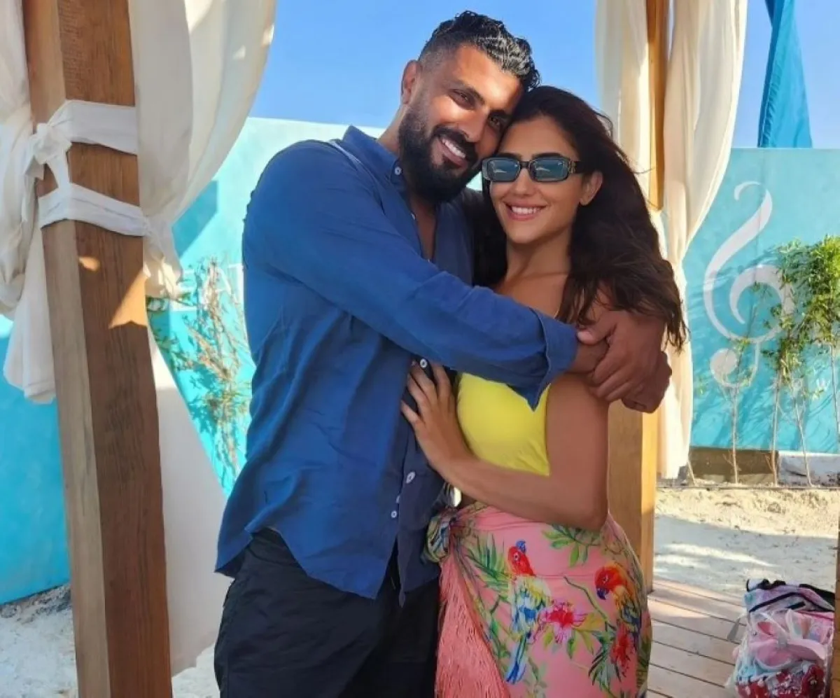 مي عمر ومحمد سامي- الصورة من حسابها على إنستغرام 