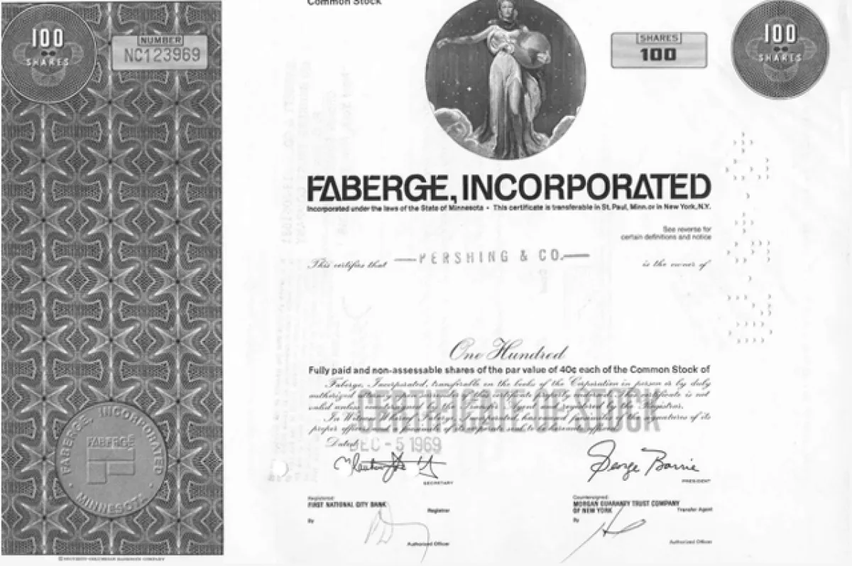 وثيقة التسوية بين صموئيل روبين وعائلة فابرجيه (مصدر الصورة الموقع الرسمي لدار فابرجيه)