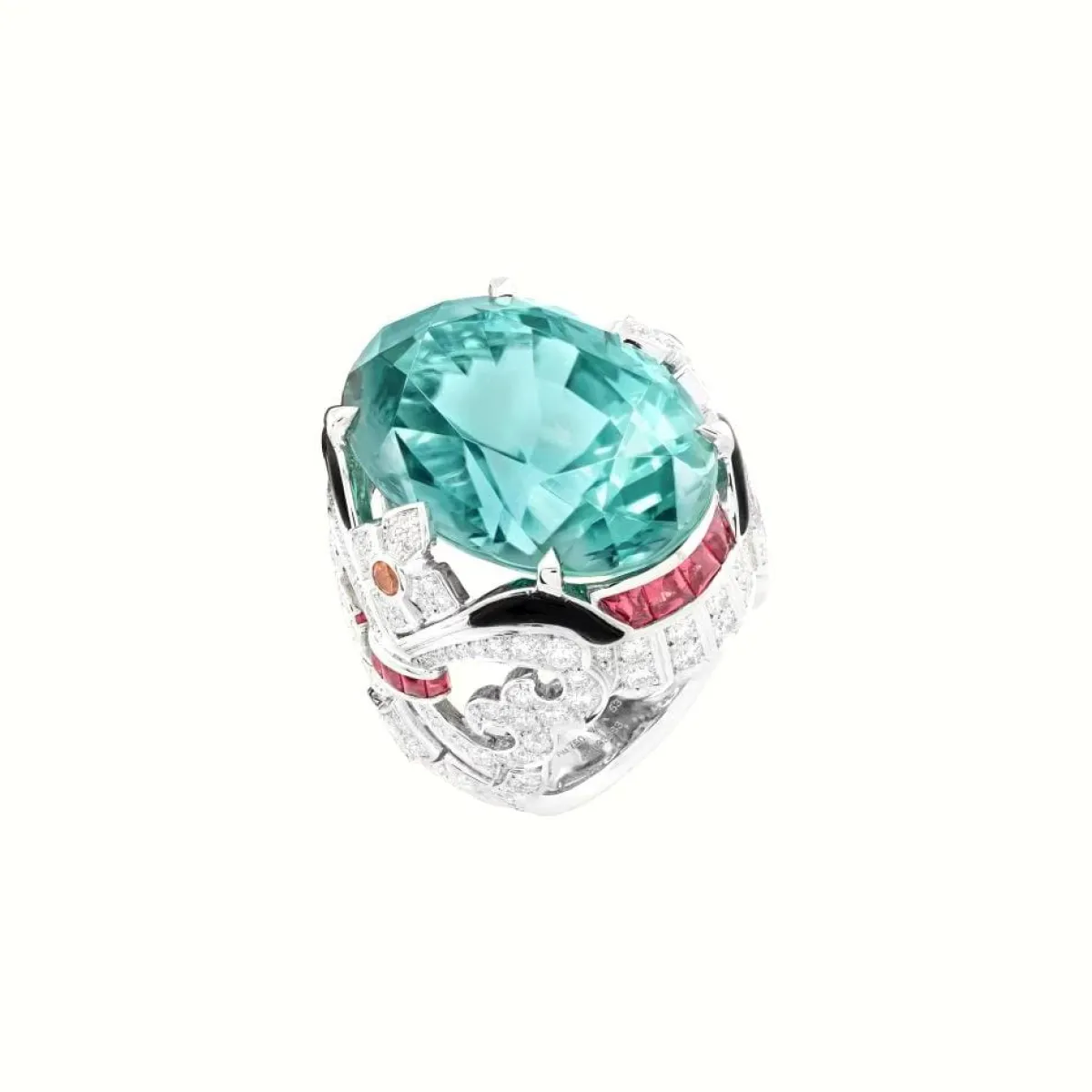 خاتم بحجر التورمالين من فان كليف آند أربلز Van cleef&Arpels 