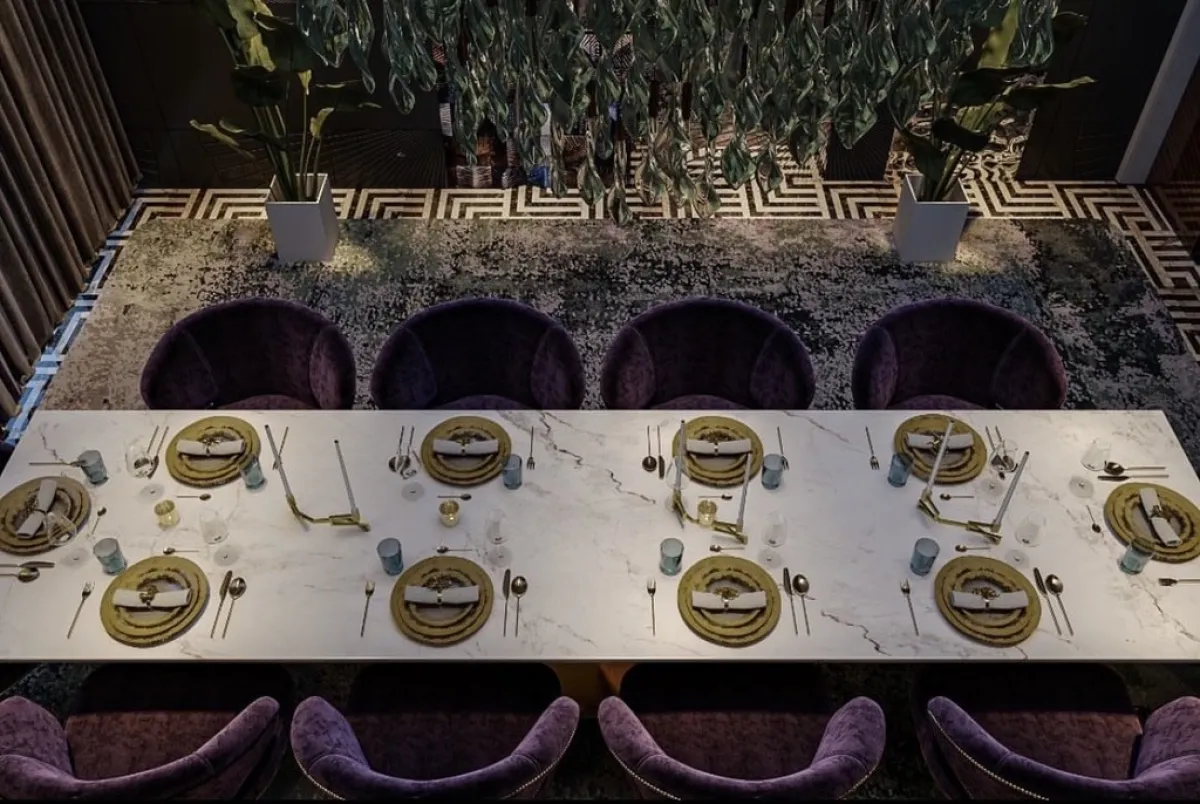 الديكور "الماكسيماليست" في غرفة الطعام 