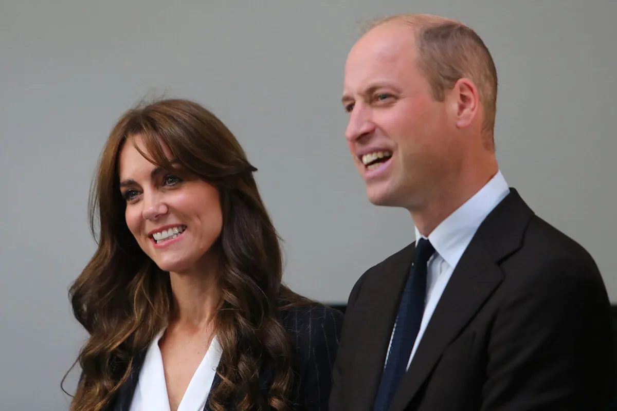 الأمير ويليام وكيت ميدلتون (Prince William and Catherine). مصدر الصورة:  Geoff Caddick / POOL / AFP