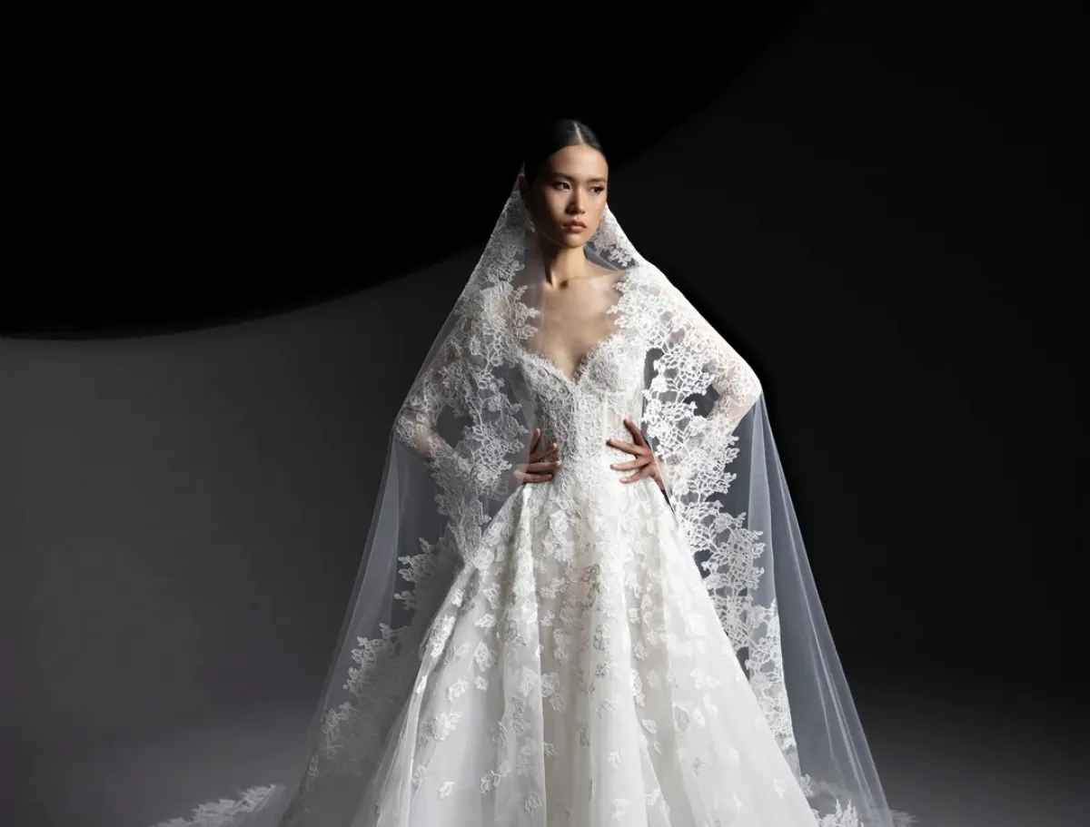 فستان زفاف من تصميم Zuhair Murad - الصورة من Launchmetrics/Spotlight ©