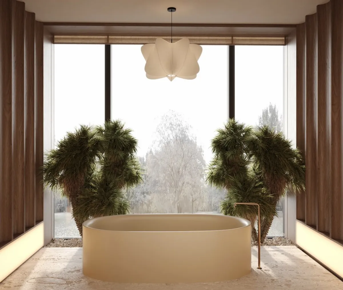 جانب من ديكور الحمام 