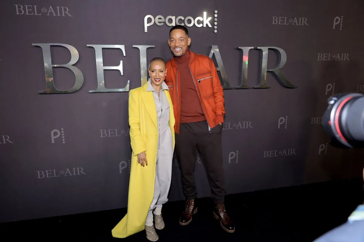 ويل سميث وزوجته جادا بينيكيت سميث (Jada Pinkett Smith and Will Smith). مصدر الصورة: Matt Winkelmeyer/Getty Images/AFP