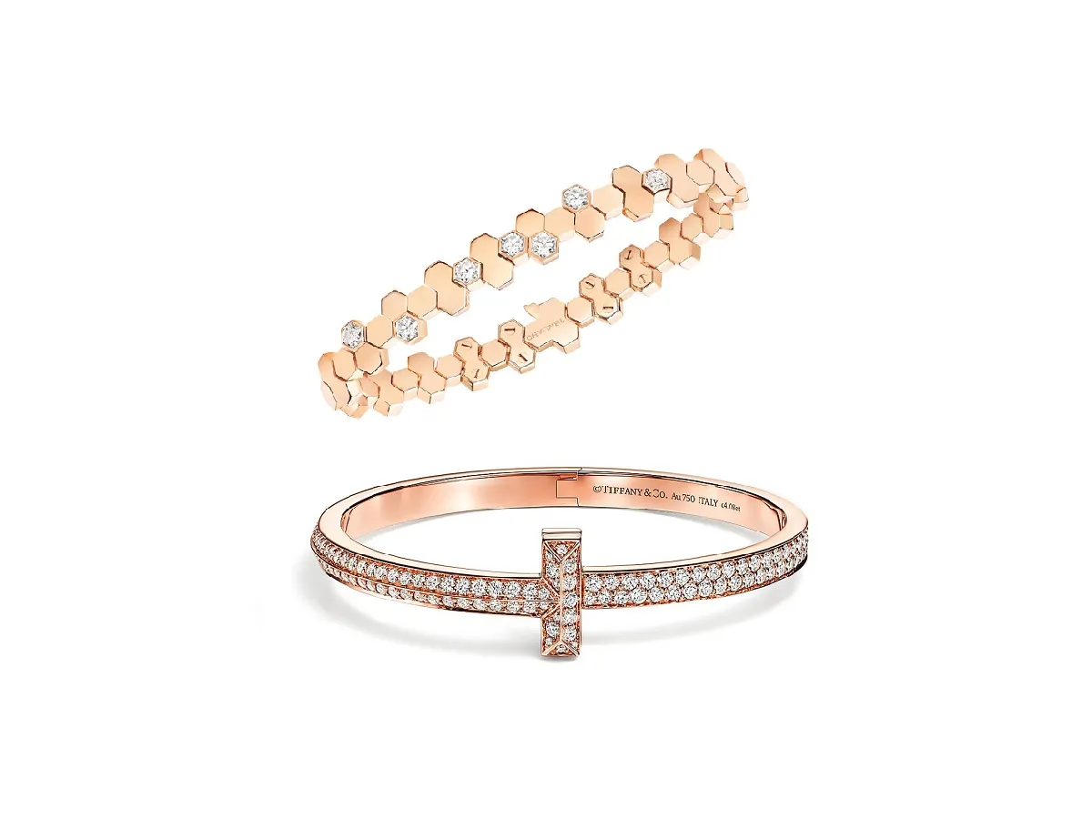 عدنا إليكِ بأحدث موديلات أساور ذهب وردي لشهر أكتوبر 2023