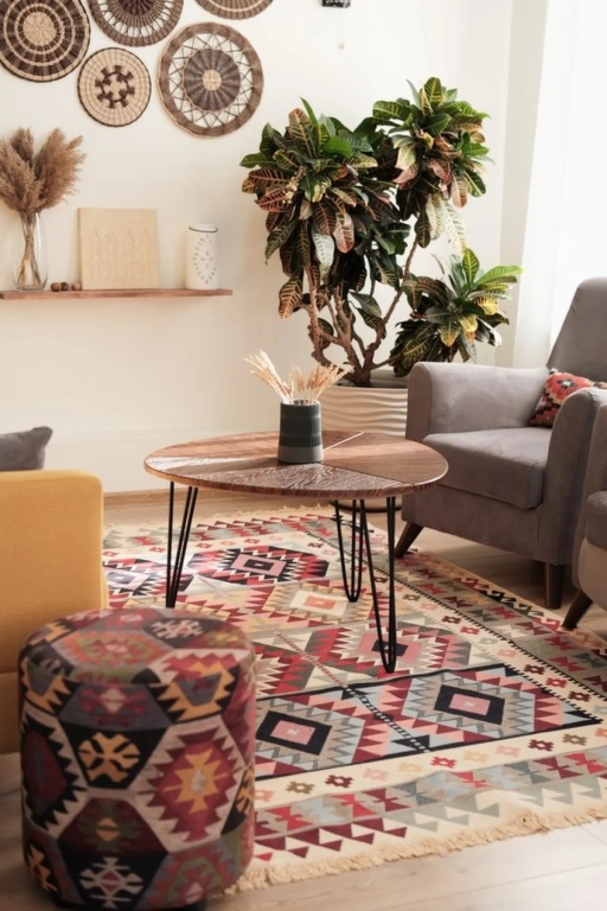 سجادة مُختارة بعناية لغرفة المعيشة