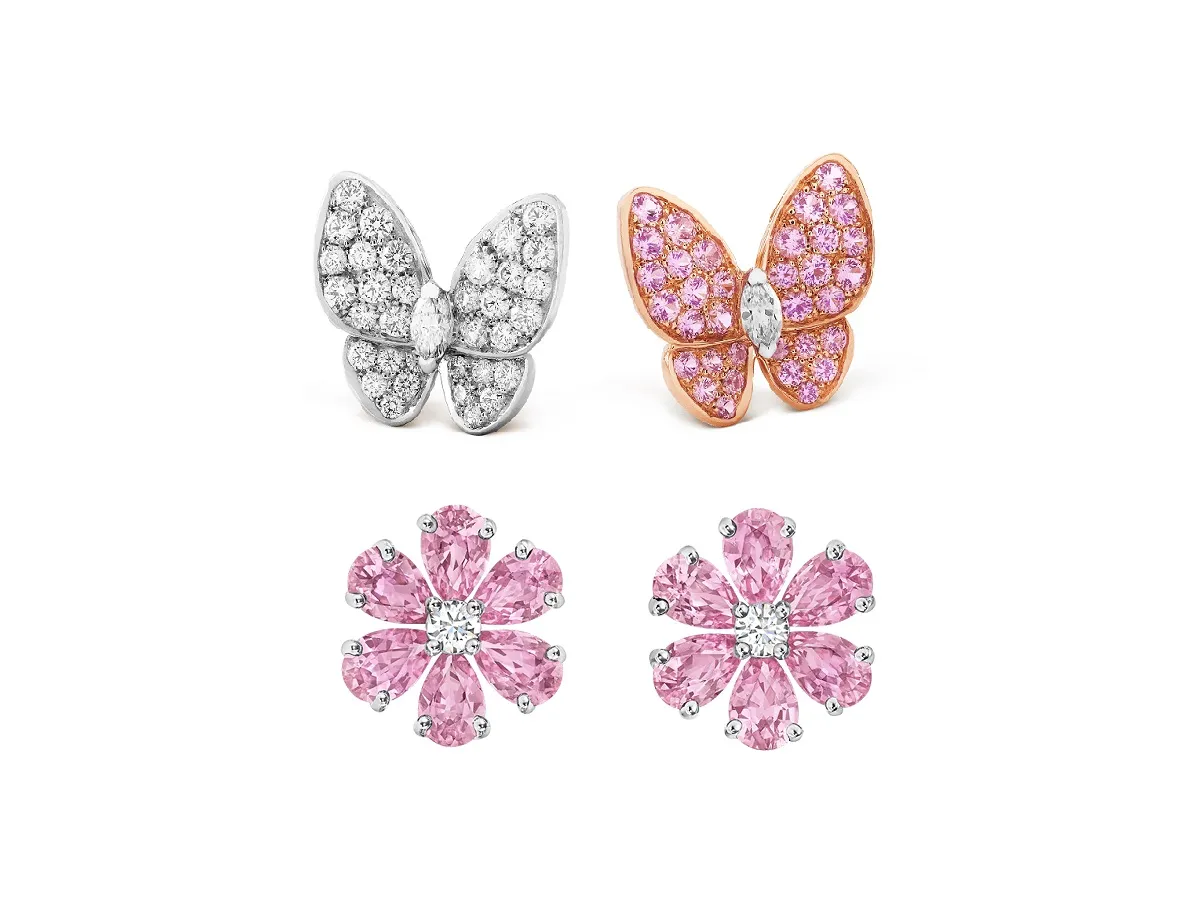 تزيني بأفخم أقراط وردية لشهر أكتوبر الوردي