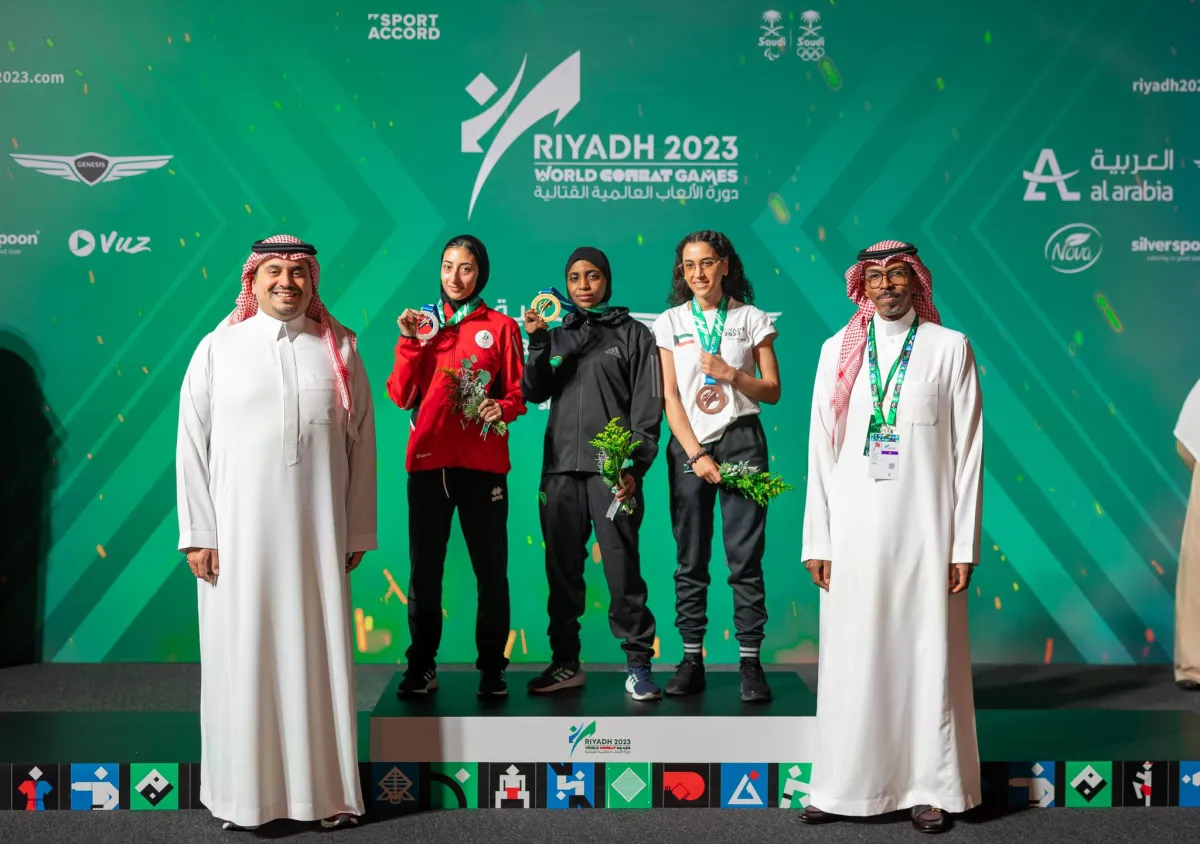 السعودية تتوج بالذهبية في منافسات الملاكمة بدورة الألعاب العالمية القتالية 2023 - الصورة من حساب اللجنة الأولمبية والبارالمبية السعودية على إكس