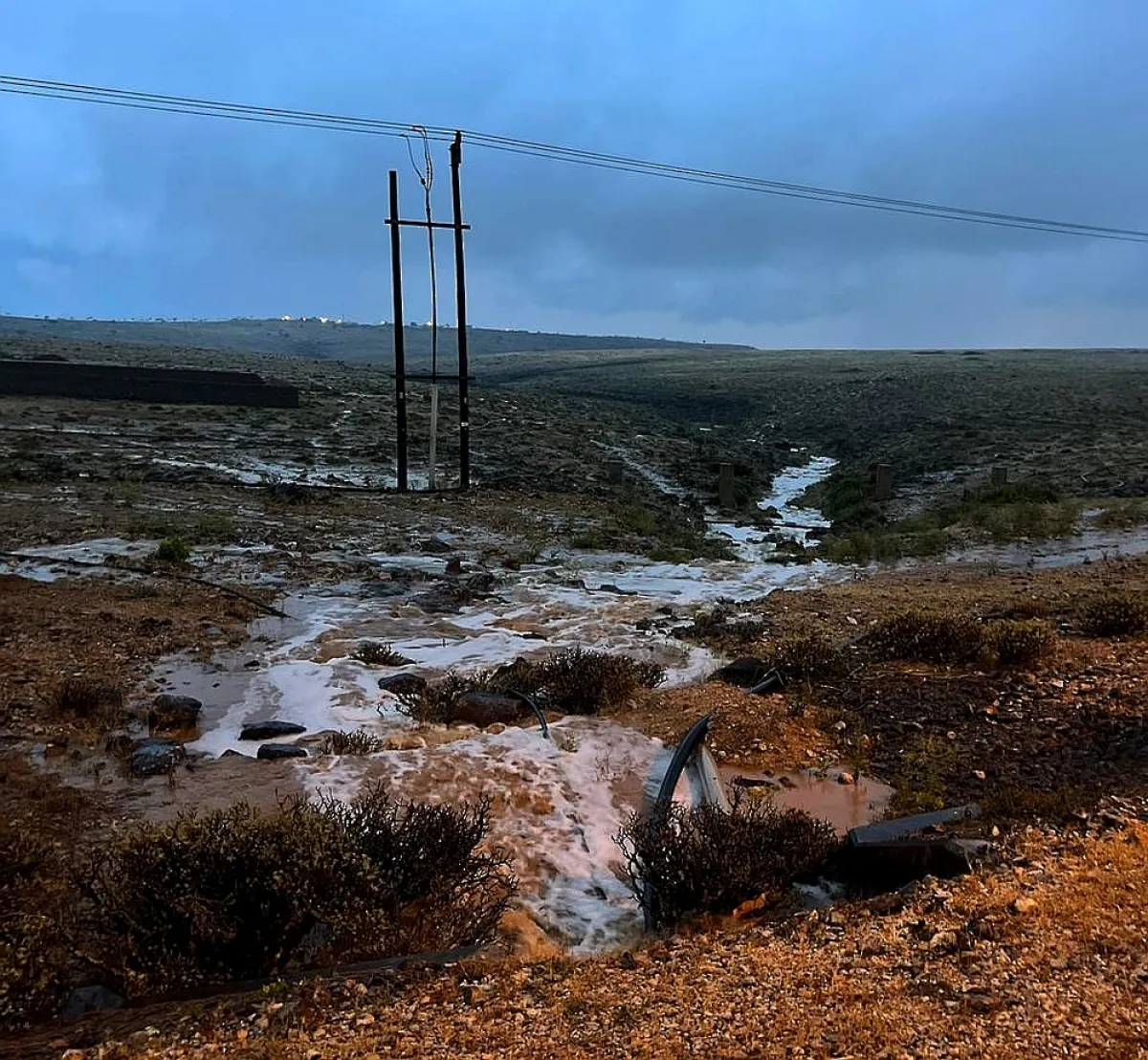 مخاطر الحالة المدارية "تيج". الصورة من وكالة الأنباء العمانية