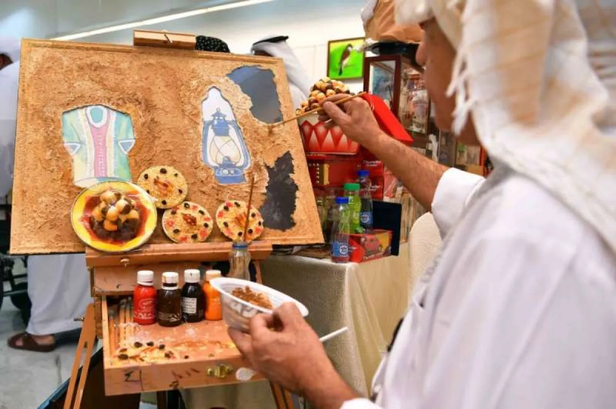 المعرض والملتقى الشبابي الثالث للتراث والحرف اليدوية. الصورة من وكالة الأنباء الكويتية