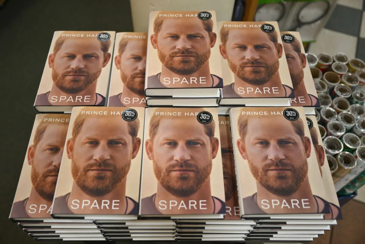 مذكرات الأمير هاري Spare. مصدر الصورة: ANGELA WEISS / AFP