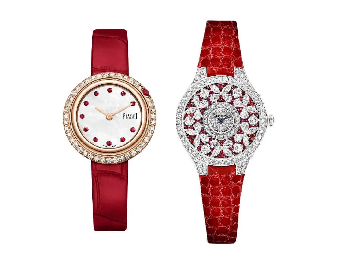 تجولنا بين أشهر الدور وعدنا إليكِ بساعات حمراء بتصاميم تزيدك جاذبية وأناقة