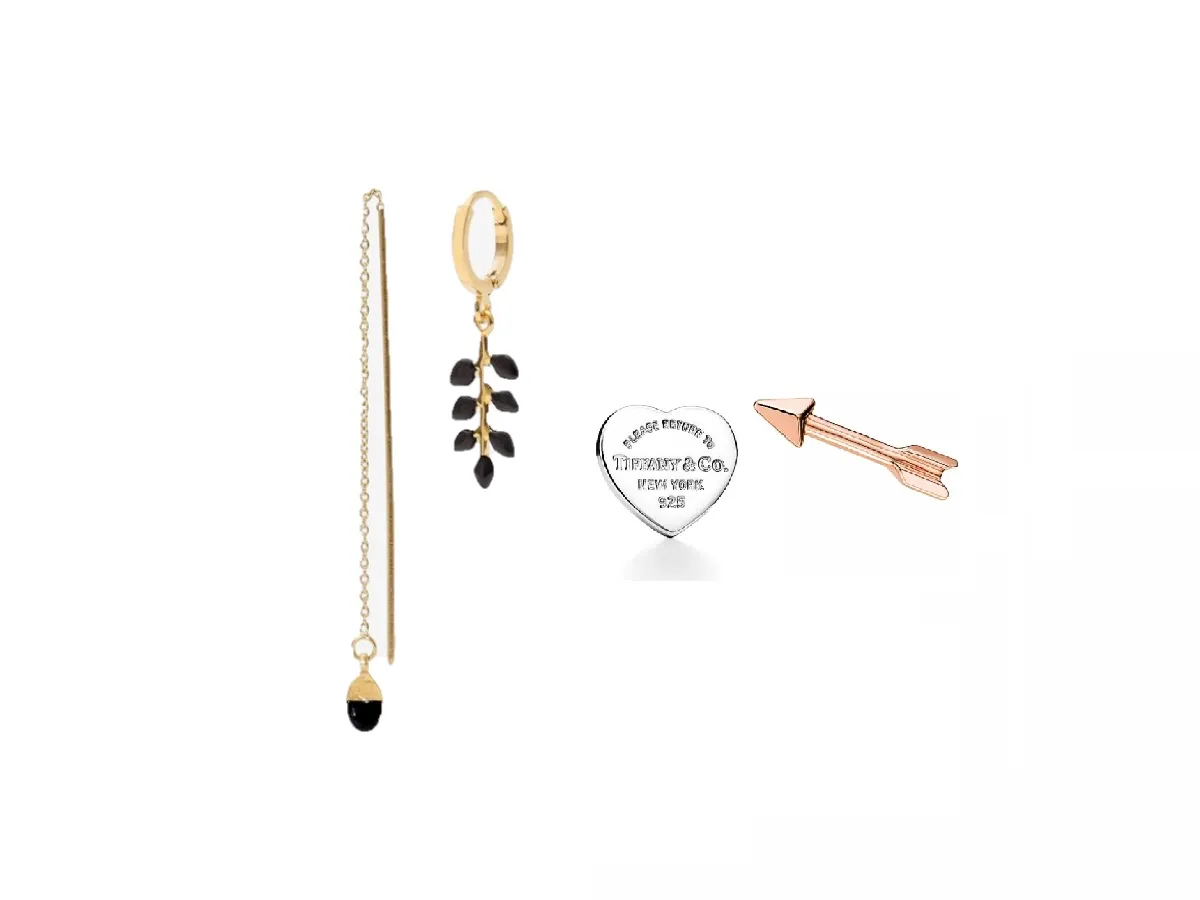 موديلات أقراط غير متماثلة لخريف 2023