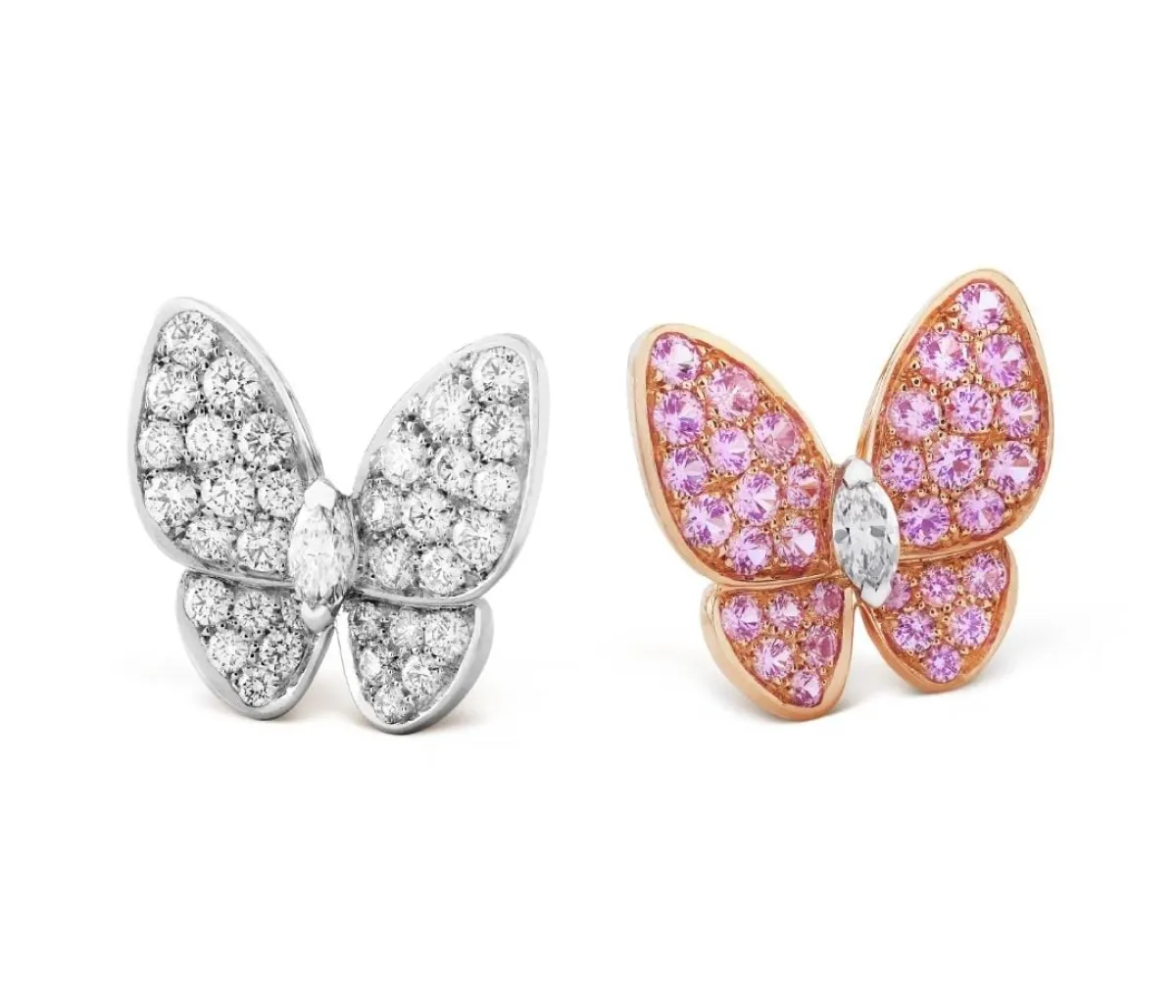 أقراط Two Butterfly من فان كليف آند أربلز Van Cleef & Arpels