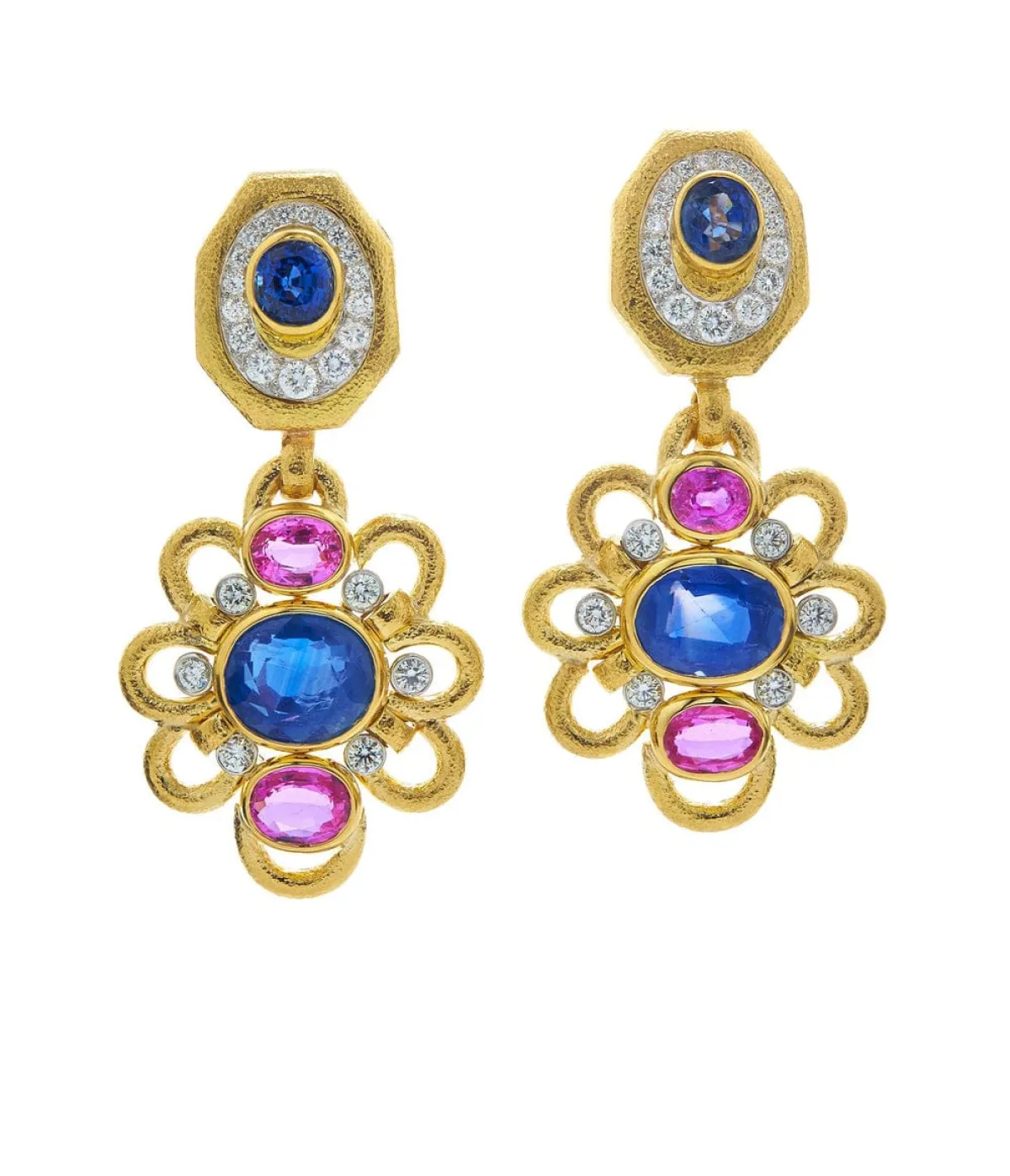 أقراط Flora من ديفيد ويب David webb 