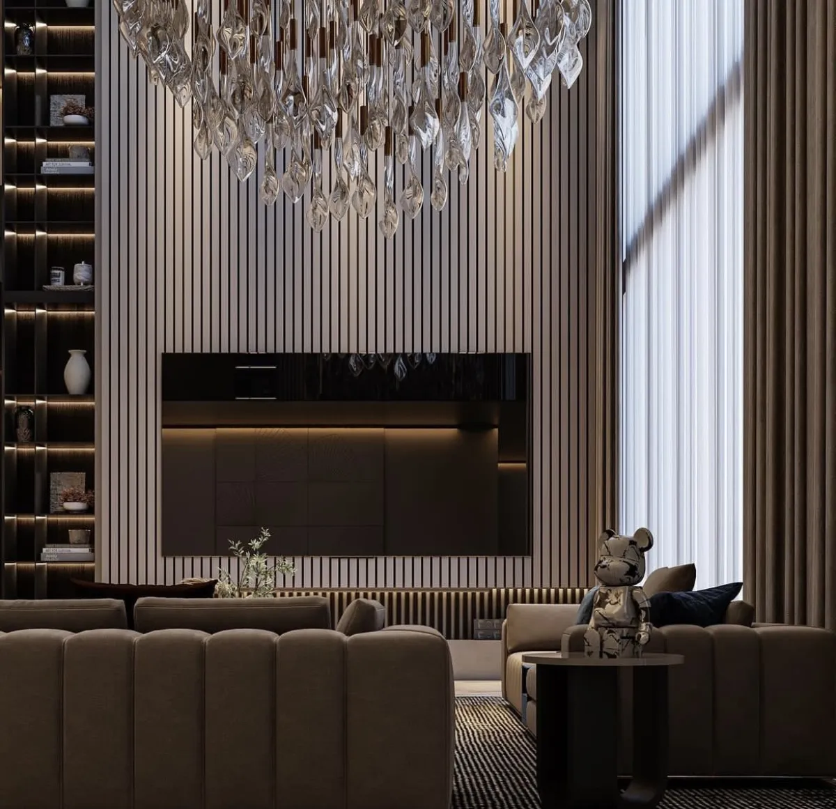 الخامات المعدنية توظف في المنزل عن طريق اكسسوارات التزيين