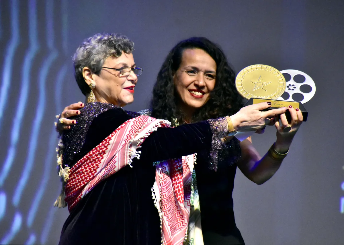 لحظة تكريم فاطمة لوكيلي 