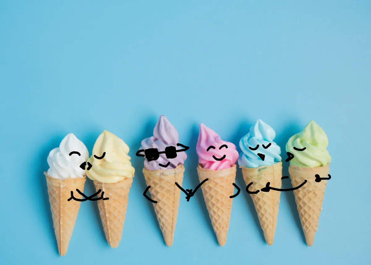 صورة أنواع الآيس كريم
