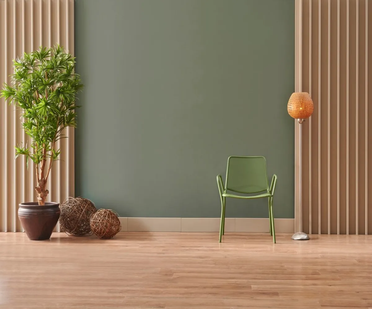 كرسي معدني في غرفة الجلوس 