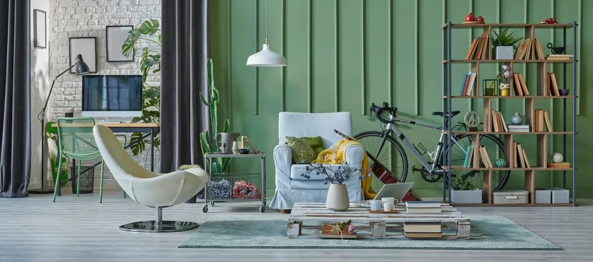 لون أخضر الأفوكادو يذكر بأسلوب ديكور عتيق