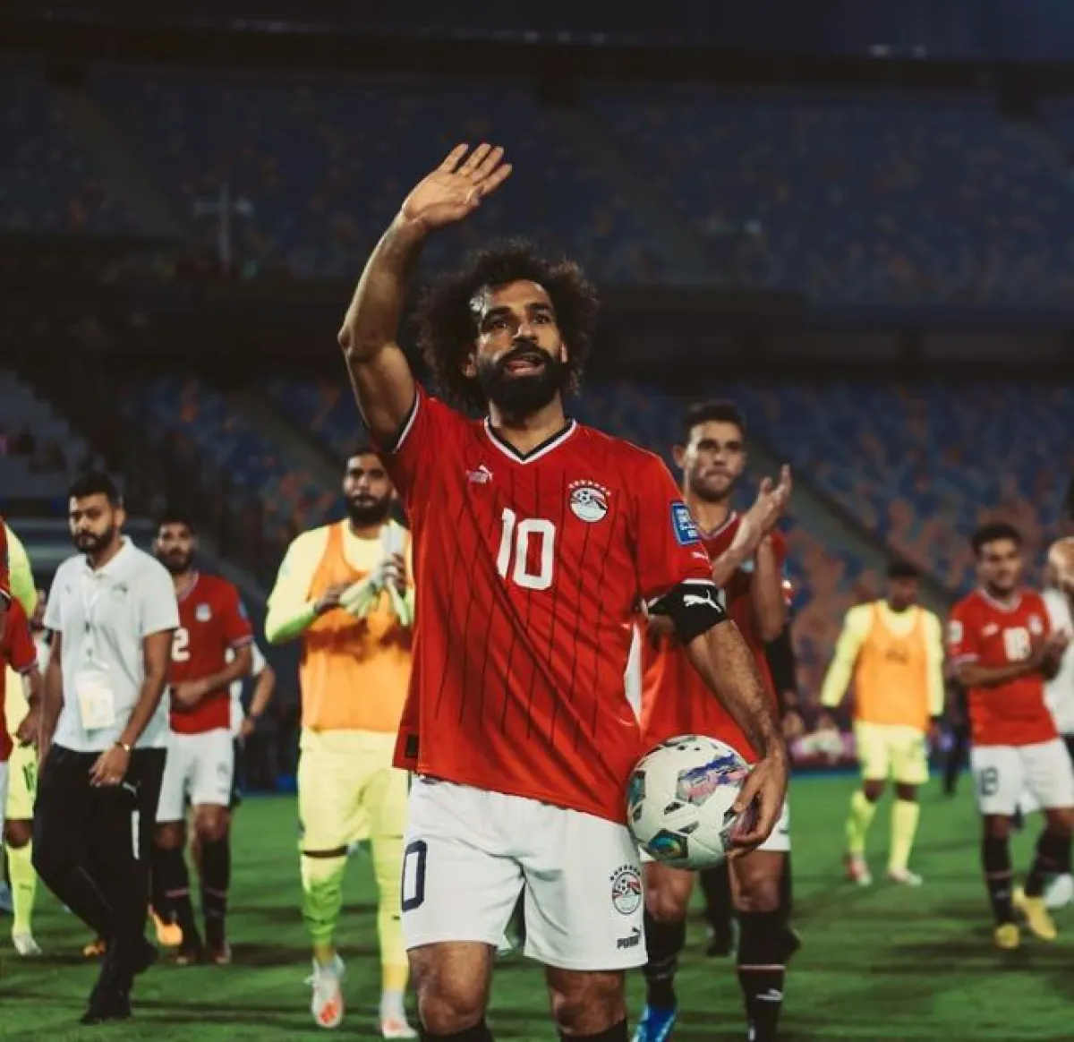 ترتيب مجموعة منتخب مصر في تصفيات كأس العالم 2026 - الصورة من حساب محمد صلاح على الانستغرام