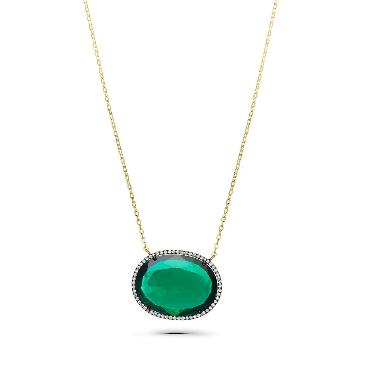 قلادة GREEN TOPAZ من kayali jewelry 