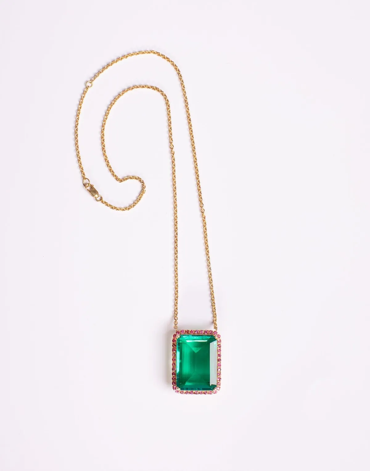 قلادة GREEN TOPAZ AND PINK  TOURMALINE من Cynthia Rowley