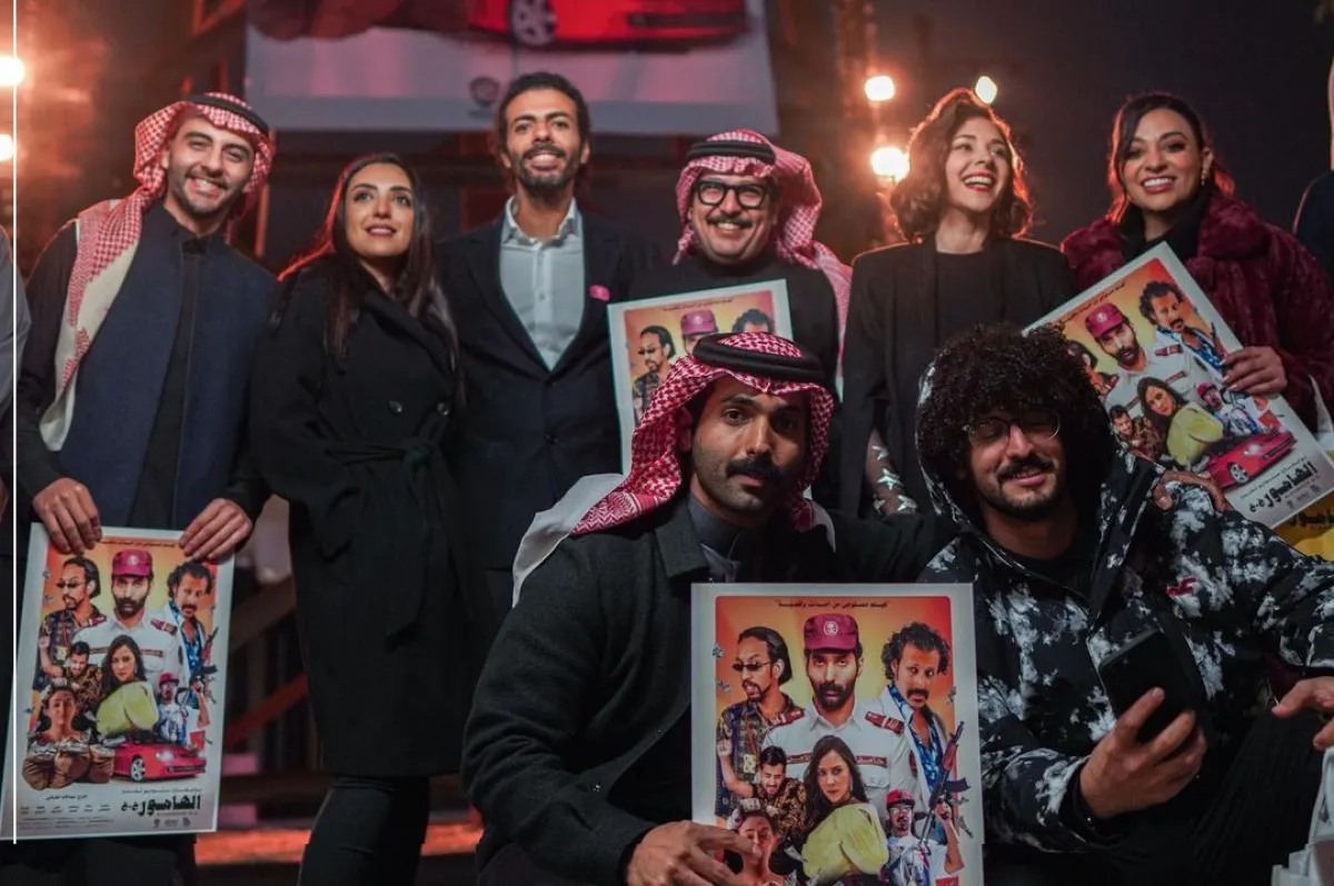 أبطال وصناع فيلم "الهامور ح.ع "- الصورة من حساب الفنانة خيرية أبو لبن على انستغرام