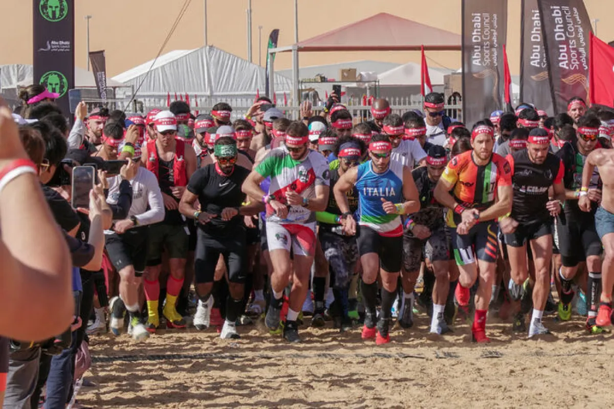 النسخة الثالثة لبطولة العالم للسبارتن. الصورة من مكتب أبوظبي الإعلامي