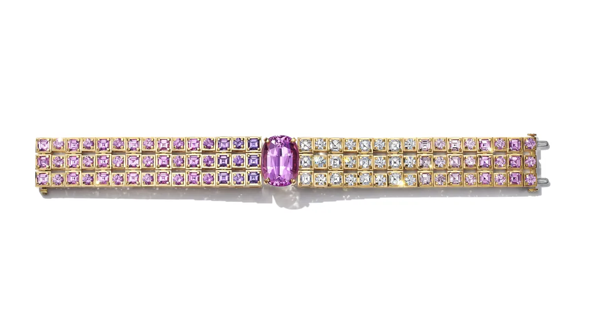 سوار مرصوف بالسوار الوردي من تيفاني آند كو Tiffany & CO