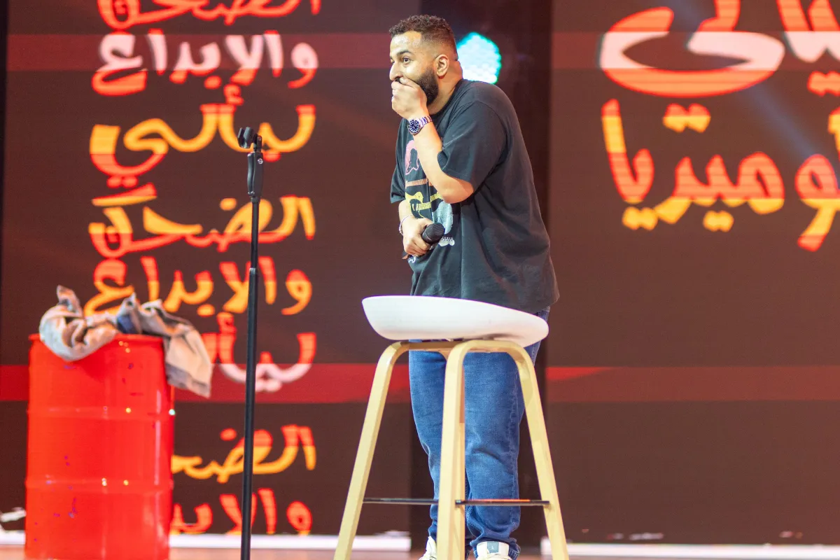 مشهد من مسرحية ليالي كوميدية - الصورة من المركز الاعلامي لموسم الرياض