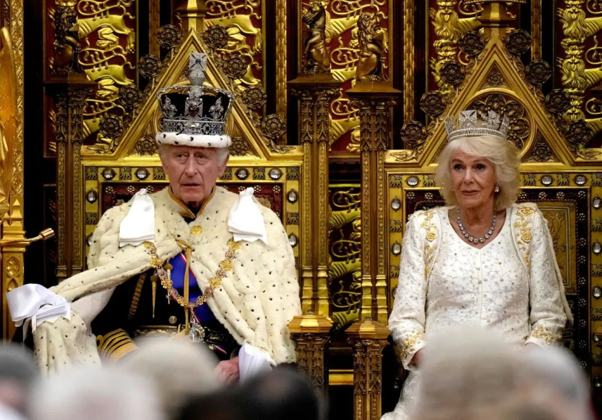 الملك تشارلز والملكة كاميلا (King Charles III and Queen Camilla). مصدر الصورة: Alastair Grant / POOL / AFP