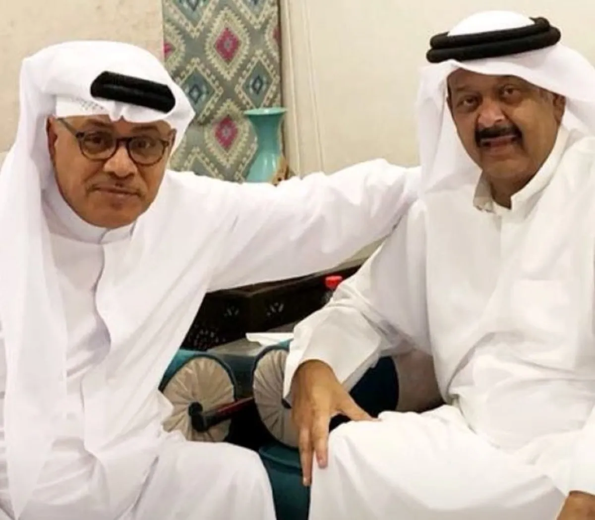 غانم السليطي والراحل عبد العزيز جاسم- الصورة من حسابه على الانستغرام