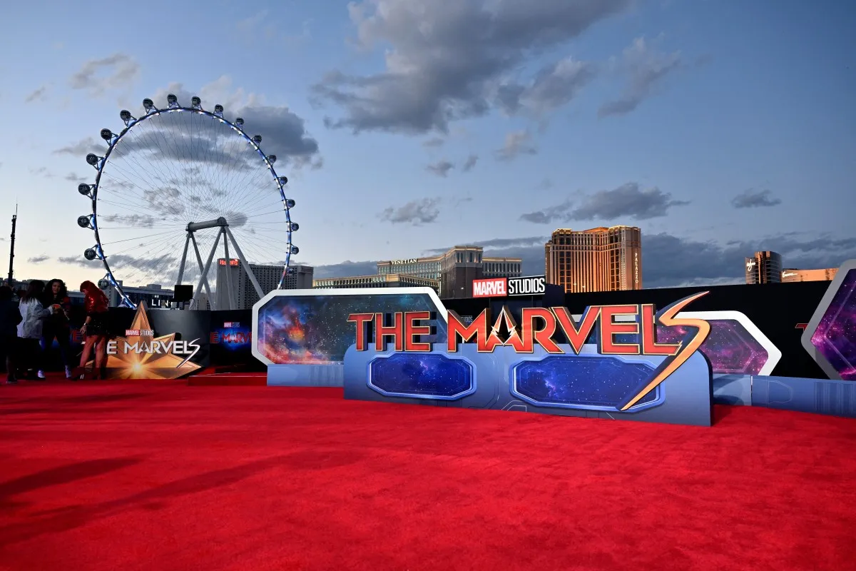 عرض فيلم THE MARVELS (مصدر الصورة:  David Becker / GETTY IMAGES NORTH AMERICA / Getty Images via AFP)