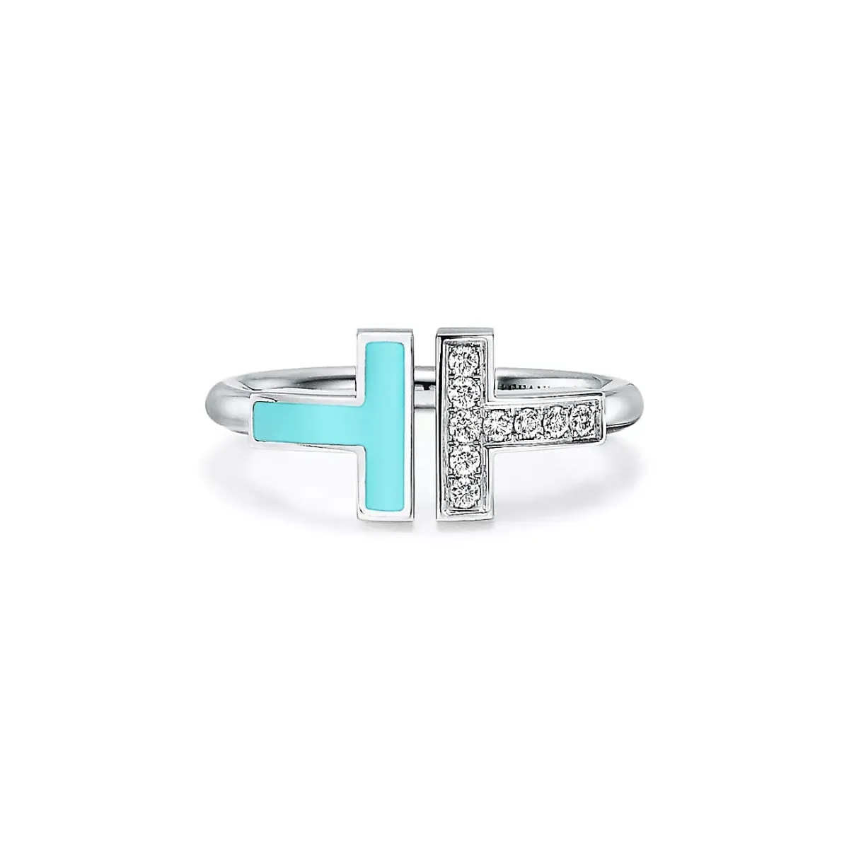خاتم  Diamond and Turquoise Wire  من تيفاني آند كو Tiffany&Co 