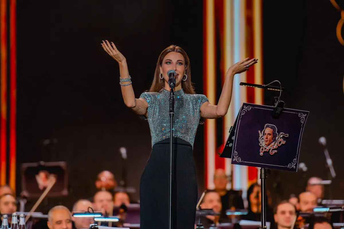 نانسي عجرم -الصورة من المركز الاعلامي للشركة المنظمة بنش مارك