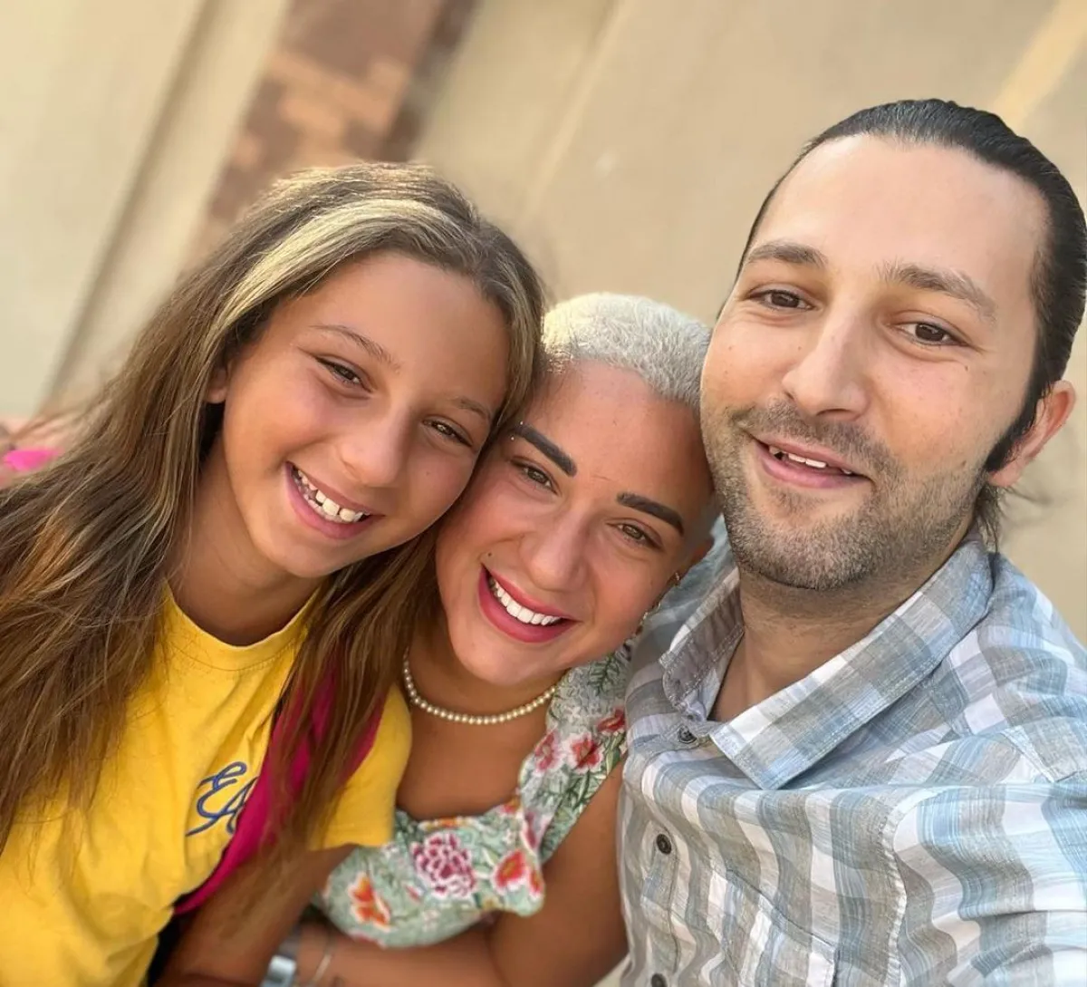 أسما شريف منير وزوجها السابق وابنتهما -الصورة من حساب أسما على إنستغرام