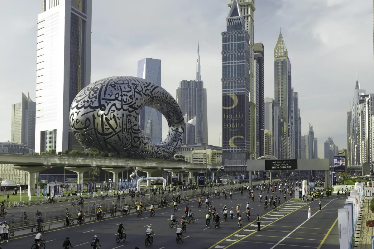 تحدي دبي للدراجات الهوائية. الصورة من مكتب دبي الإعلامي