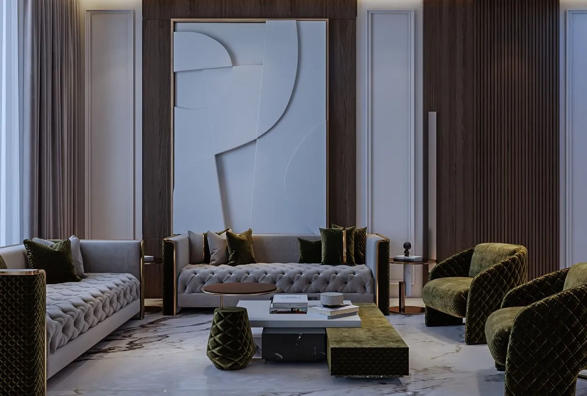 ديكور جدران الصالات 