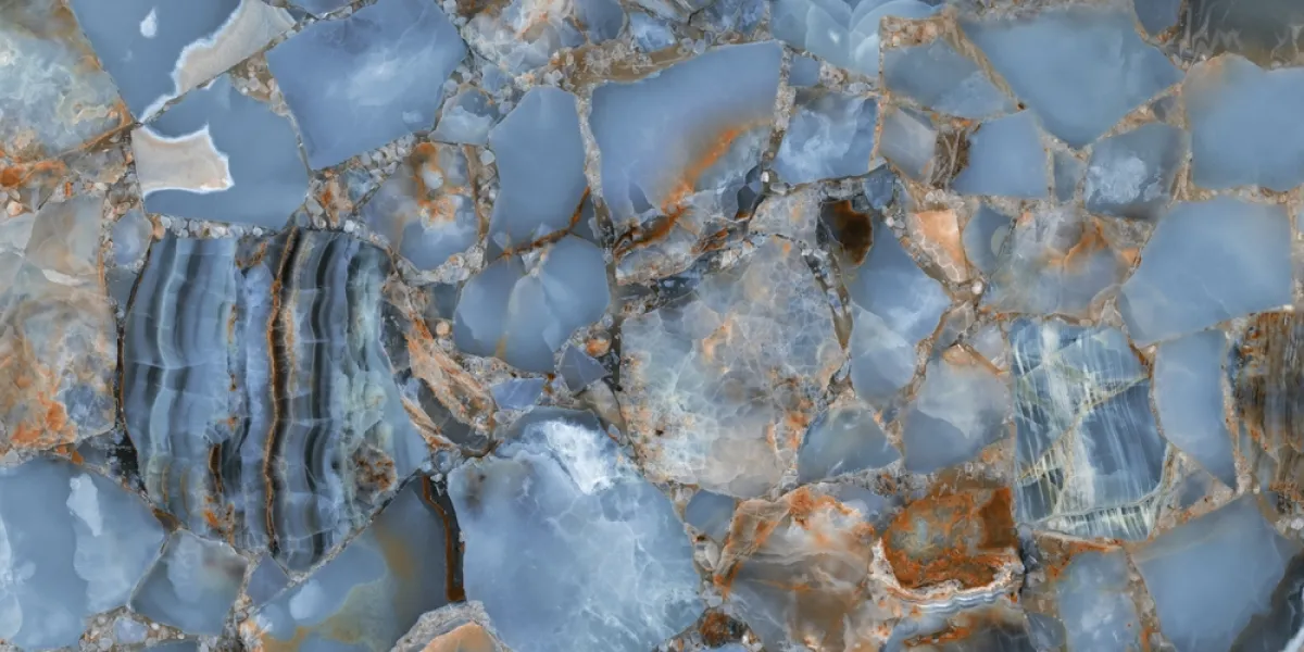 حجر الأونيكس الأزرق