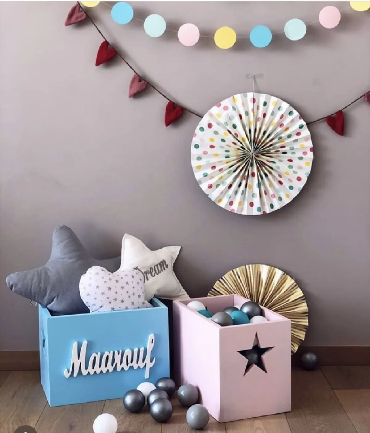 اكسسوارات في غرفة نوم الطفل