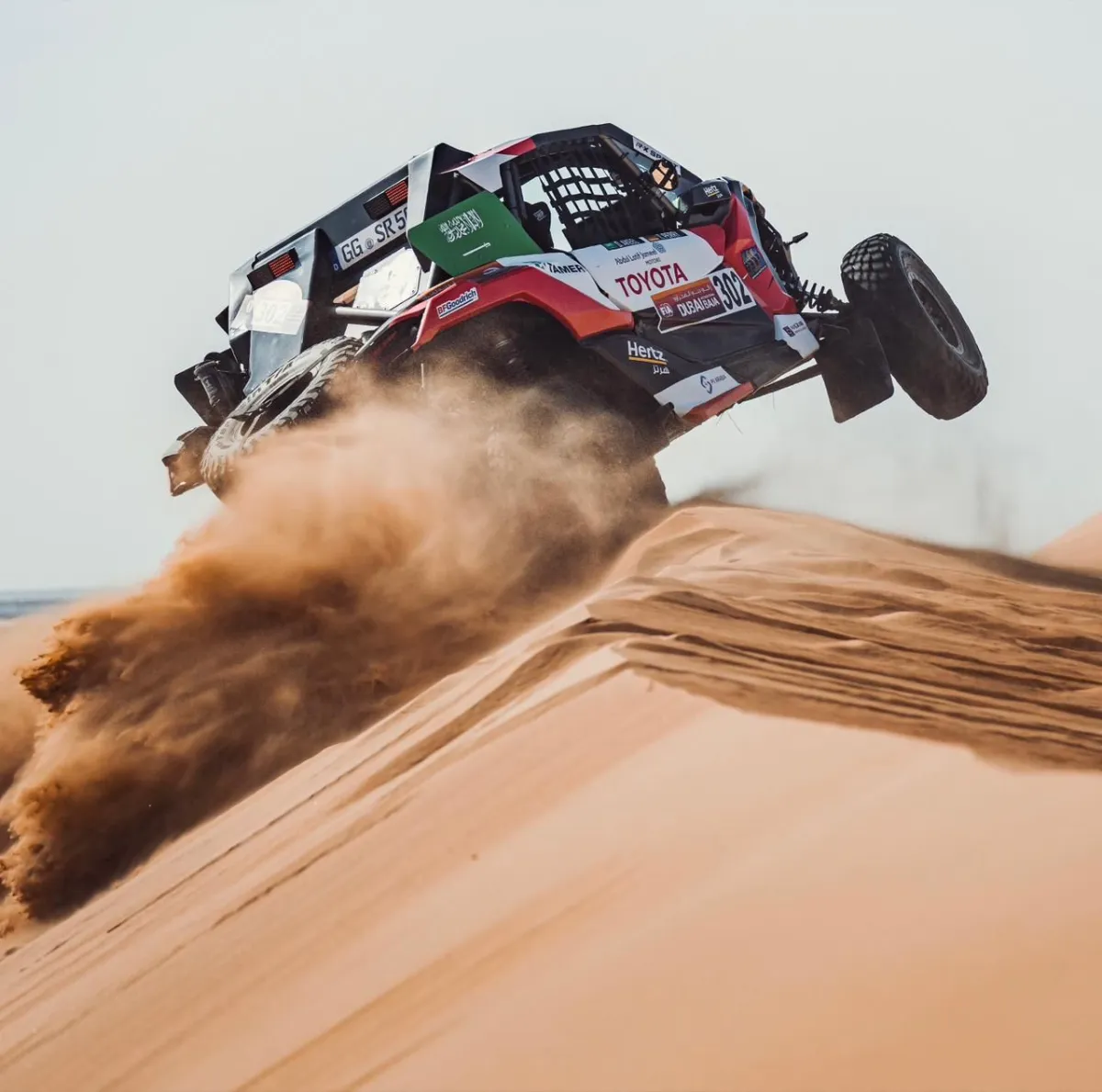 سيارة السباق الخاصة بدانية عقيل في كأس العالم للباها في دبي - الصورة من المصدر