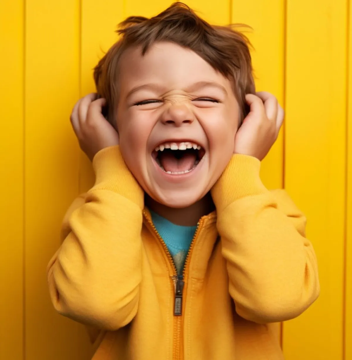 صورة طفل يضحك