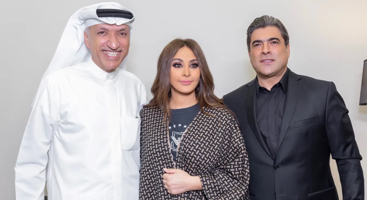 وائل كفوري وإليسا وسالم الهندي في حفل موسم  الرياض- الصورة  من روتانا لايف على تويتر