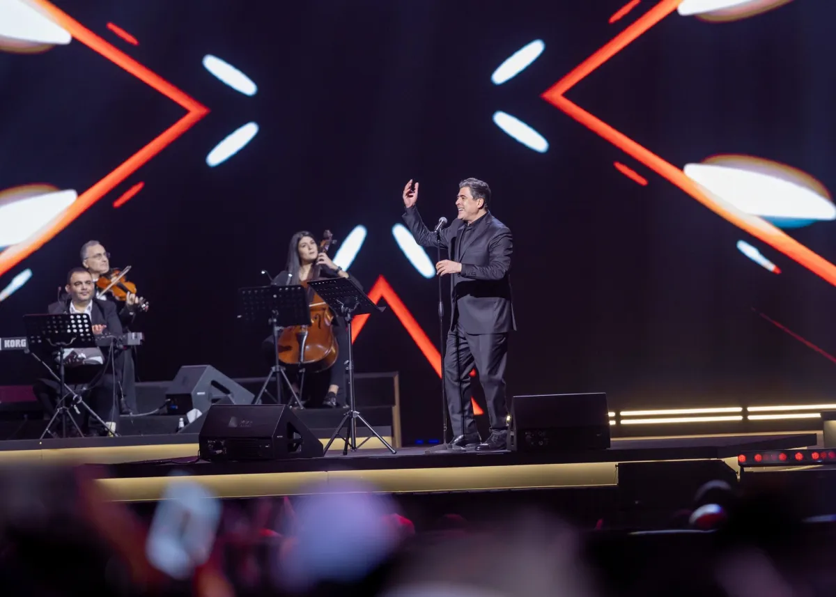 وائل كفوري في حفل  موسم الرياض-  الصورة من روتانا لايف على تويتر