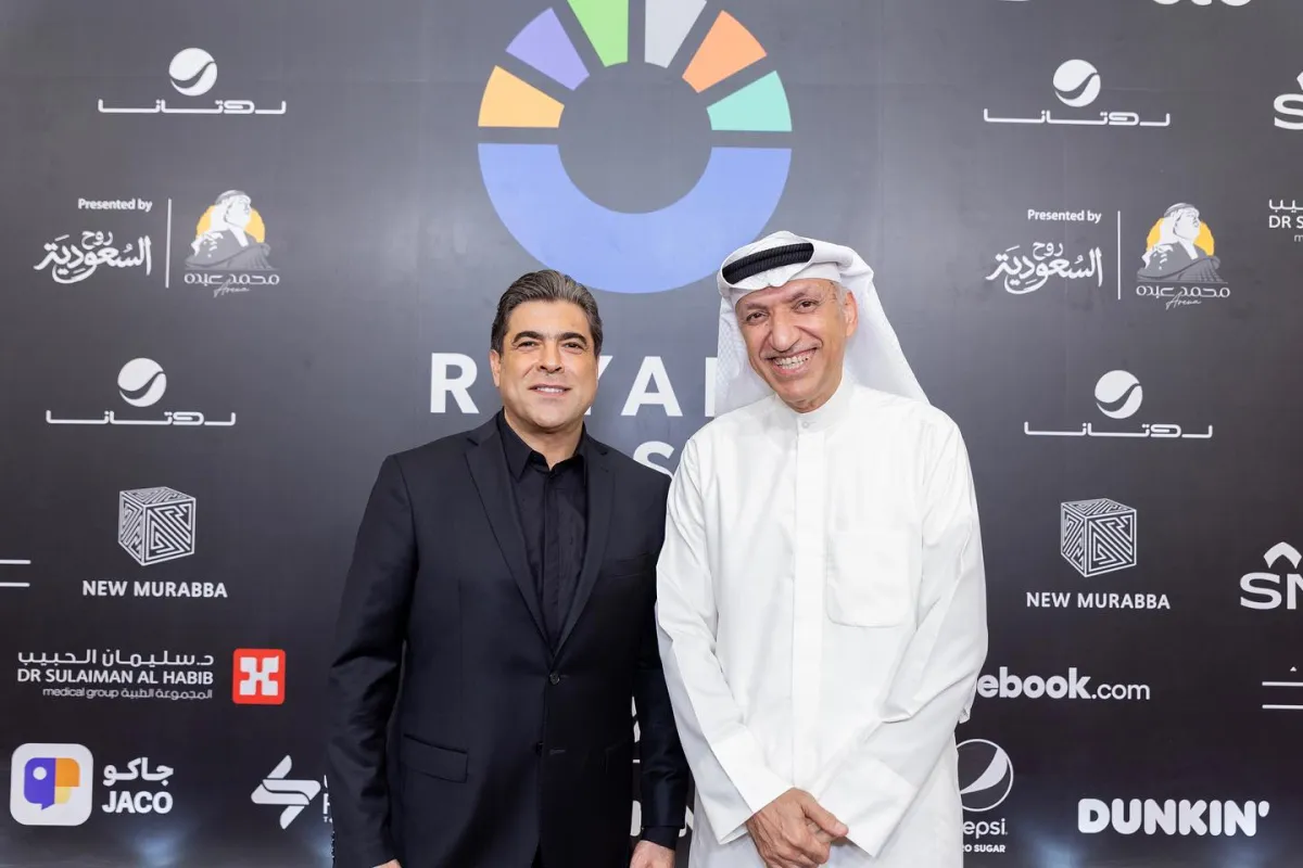 وائل كفوري وسالم الهندي في حفل موسم  الرياض- الصورة  من روتانا لايف على تويتر