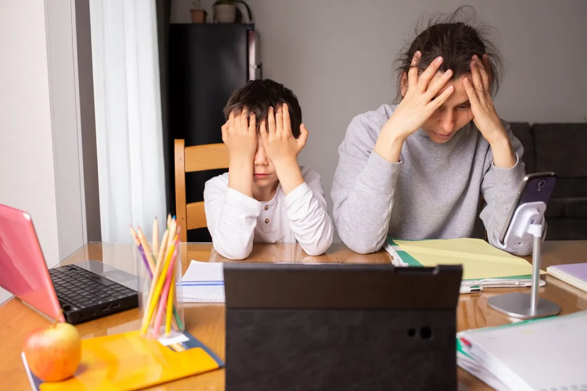 صورة طريفة للعناد الأسري